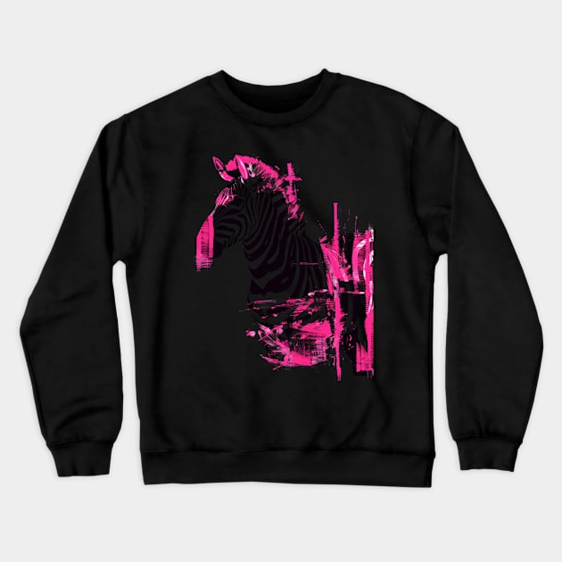 Zebra Ungulate Unity Crewneck Sweatshirt by Monster Gaming